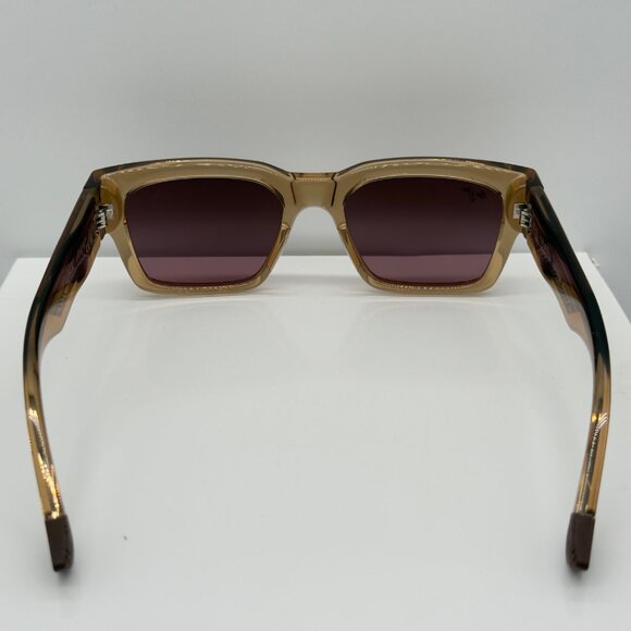 Maui Jim Kenui Light Tan Clear Polarized Rose Lens Sunglasses MJ0642S - Picture 5 of 9